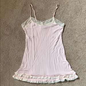 H&M size M peach slip with lace